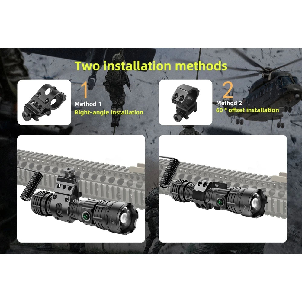 Super Flashlights Torches Ultra Powerful Flashlight USB Rechargeable Flash Light Night Scout Lights LED Zoom Tactical Lantern