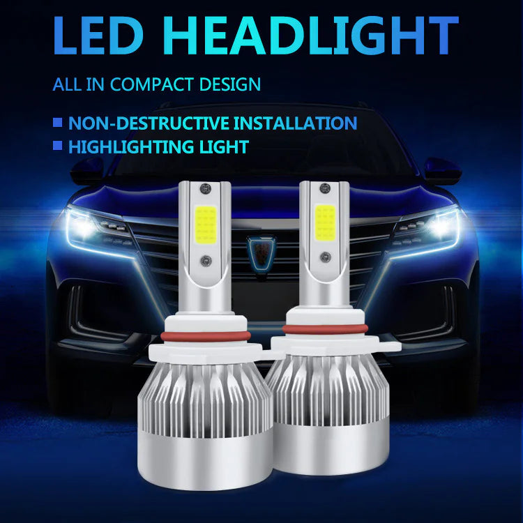 C6 LED Headlight Bulbs for H4 H7 H1 9005 (36W)