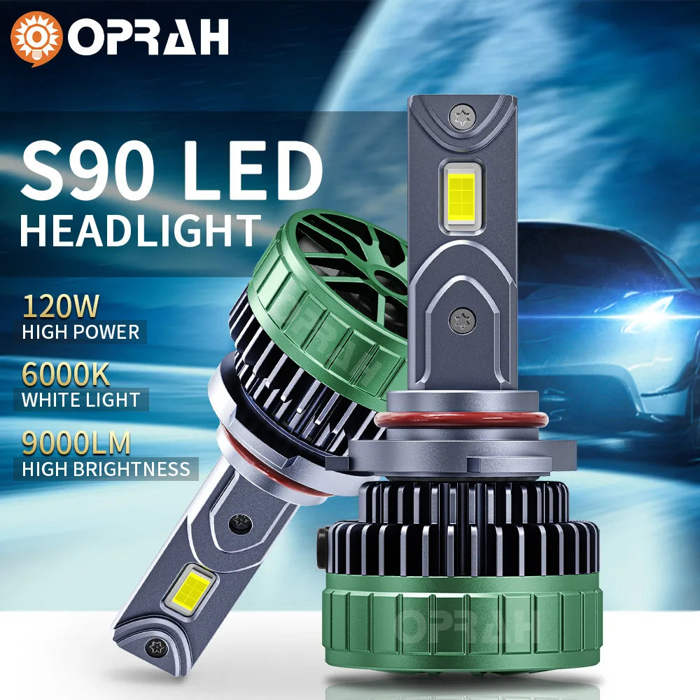 H4 H7 LED Bulbs Headlight 380000LM 900W 3570 H1 H3 H8 H9 H11 H3 9005 9006 880 881 Canbus No Error Car Fog Light White 6000K 12V